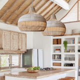 Load image into Gallery viewer, Handwoven Rattan Kitchen Island Pendant Lighting