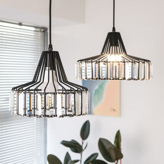 Modern Crystal Ceiling Light For Kitchen Island-[Modern pendant lighting for bedroom and living space]-Demolights UK