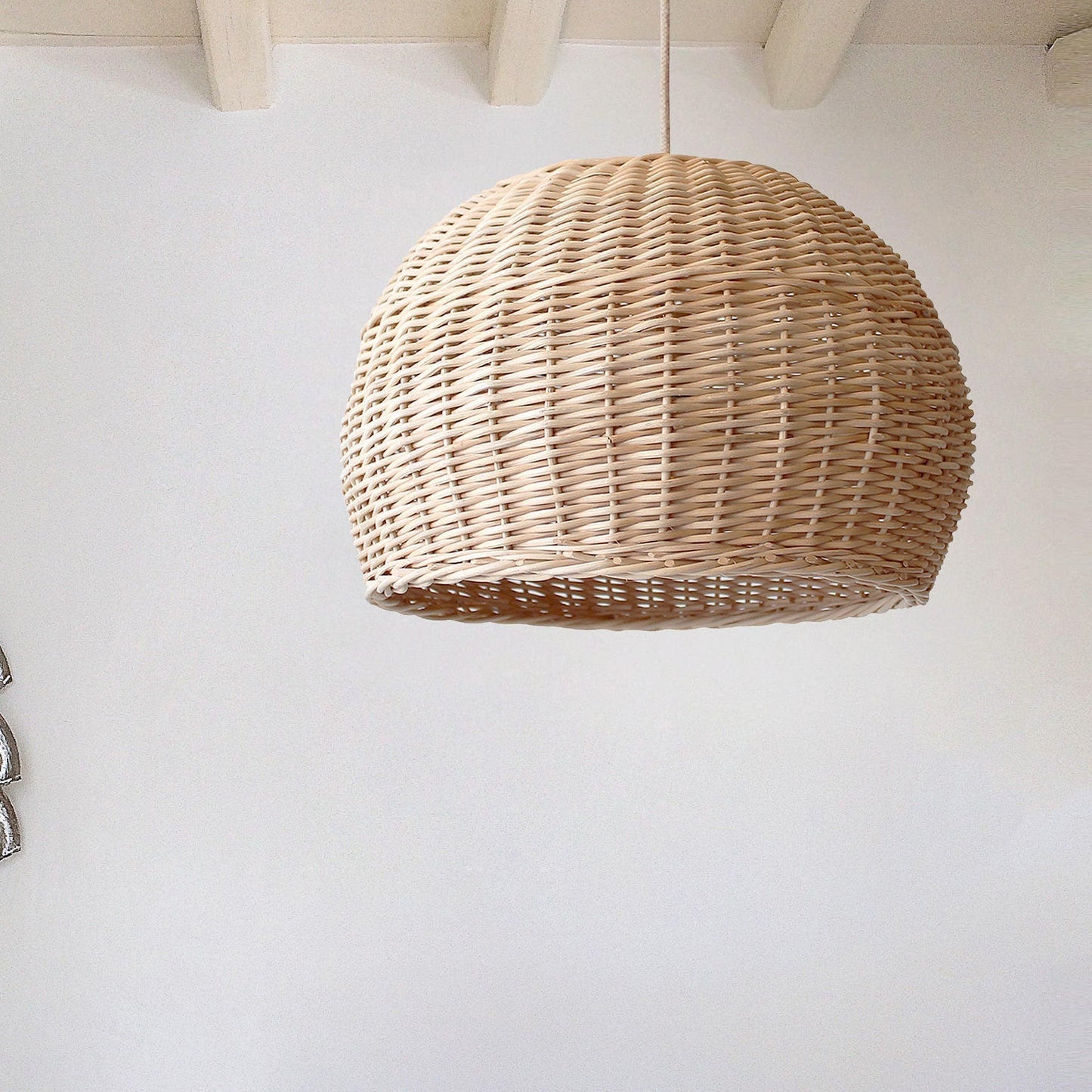 Wicker Farmhouse Woven Pendant Light