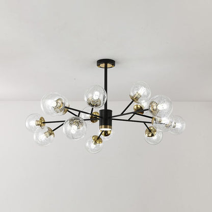 Postmodern Metal Ceiling Light Sputnik Shape Multi-light Pendant