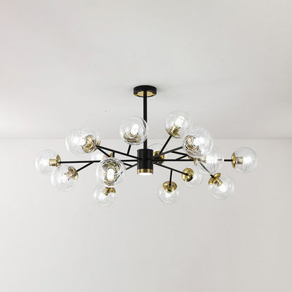 Postmodern Metal Ceiling Light Sputnik Shape Multi-light Pendant