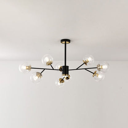 Postmodern Metal Ceiling Light Sputnik Shape Multi-light Pendant