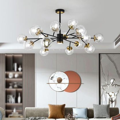 Postmodern Metal Ceiling Light Sputnik Shape Multi-light Pendant