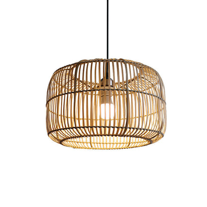 Lantern Shape Bamboo Pendant Light