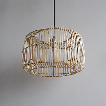 Lantern Shape Bamboo Pendant Light