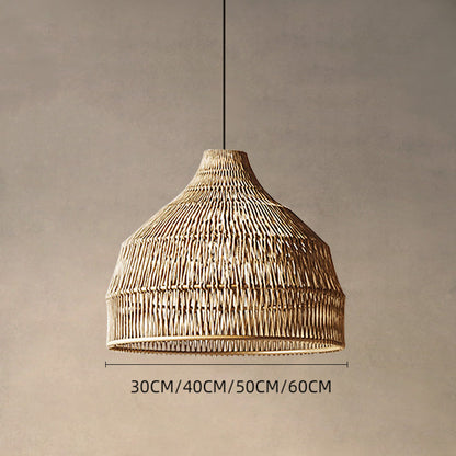 Rattan Pendant Light Woven Lampshade