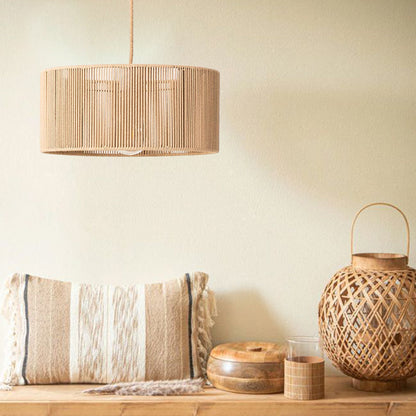 Boho Handmade Rope Woven Pendant Light