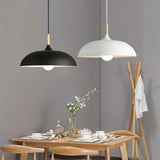 Load image into Gallery viewer, Dome Pendant Lighting Fixtures Modern Wood 1 Light