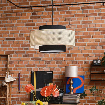 Modern Style Drum Shade Pendant Lighting