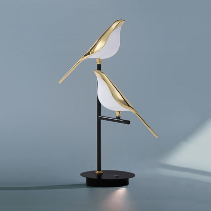 Electroplating Golden Bird Table Lamp-[Modern pendant lighting for bedroom and living space]-Demolights UK