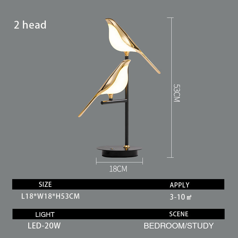 Electroplating Golden Bird Table Lamp