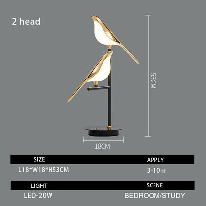 Electroplating Golden Bird Table Lamp