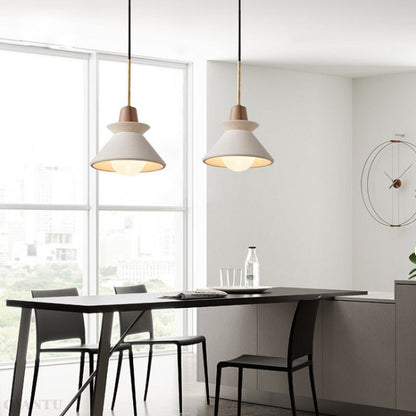 Nordic Simple Cement Single Head Pendant Lights