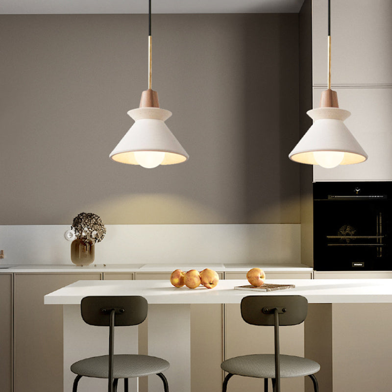 Nordic Simple Cement Single Head Pendant Lights
