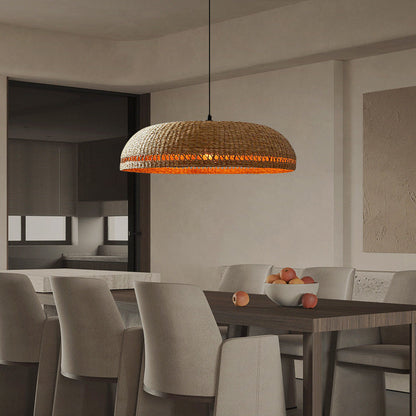 Handwoven Lamp Retro Rattan Pendant Lights