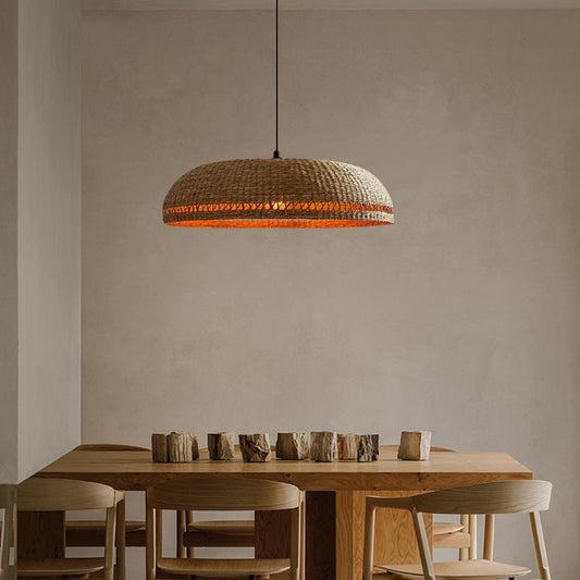 Handwoven Lamp Retro Rattan Pendant Lights-[Modern pendant lighting for bedroom and living space]-Demolights UK
