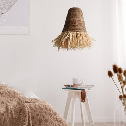 Seagrass Fringe Pendant Light Lamp