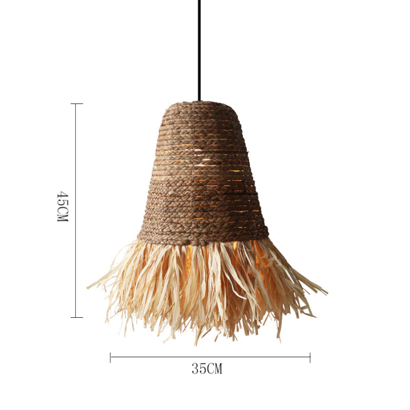 Seagrass Fringe Pendant Light Lamp
