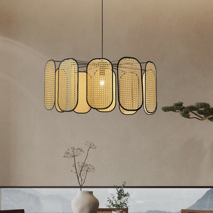 Retro Bohemian Rattan Pendant Lights