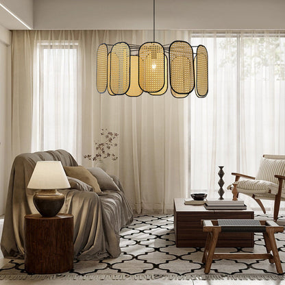 Retro Bohemian Rattan Pendant Lights