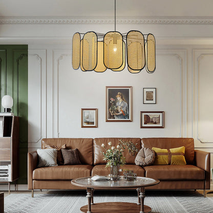 Retro Bohemian Rattan Pendant Lights