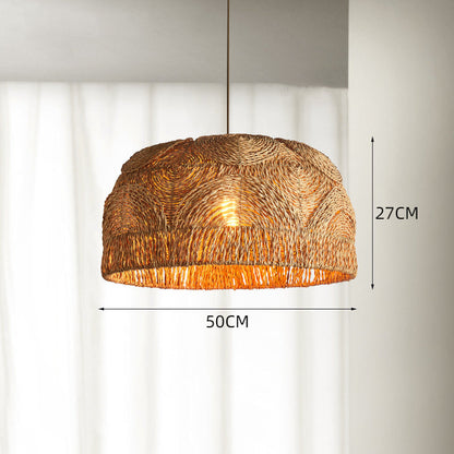 Natural Rattan Handwoven Pendant Lampshade