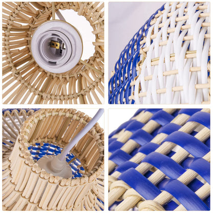 Rattan Pendant Light Hand Woven Coastal Decor