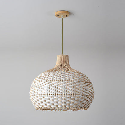 Rattan Woven Lamp Shade Large Pendant Light