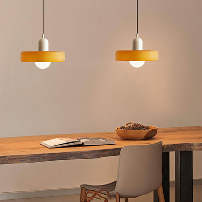 Modern Colorful Glass Shade Pendant Light