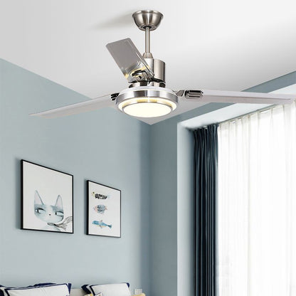 Metal Ceiling Fans Modern Style 1 Light