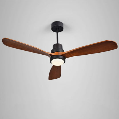 52" LED Ceiling Fan Light with 3 Wood Blades