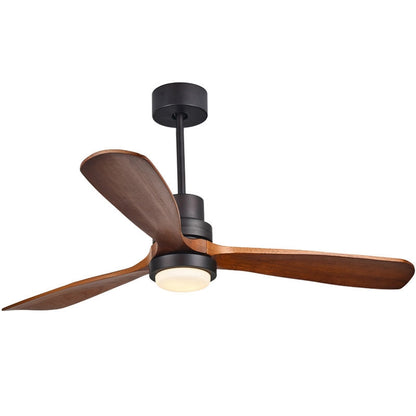 52" LED Ceiling Fan Light with 3 Wood Blades
