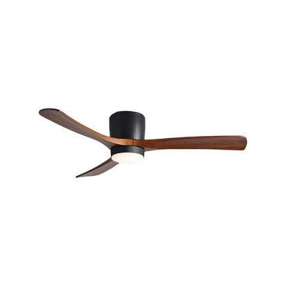 Contemporary Ceiling Fan Light Wooden LED Ceiling Flush Mount