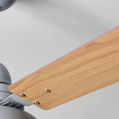 Modern 3-Blade LED Ceiling Fan with Remote - 106cm & 120cm Wood Fan Light