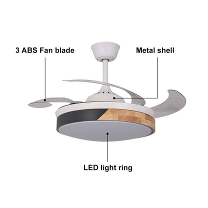 Nordic 42" LED Dimmable Ceiling Fans Light