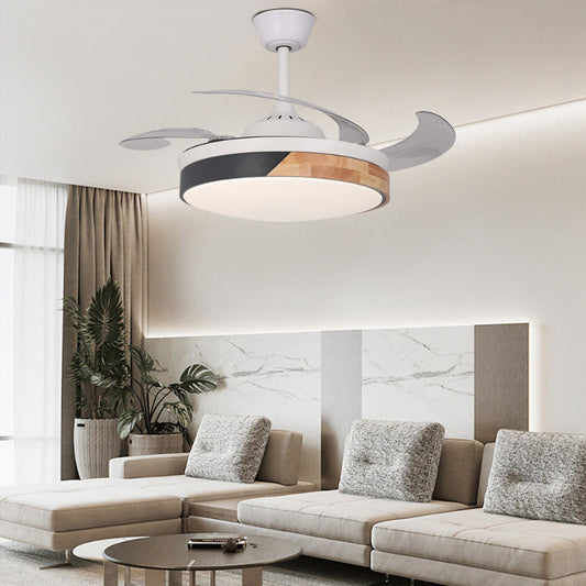 Nordic 42" LED Dimmable Ceiling Fans Light-[Modern pendant lighting for bedroom and living space]-Demolights UK