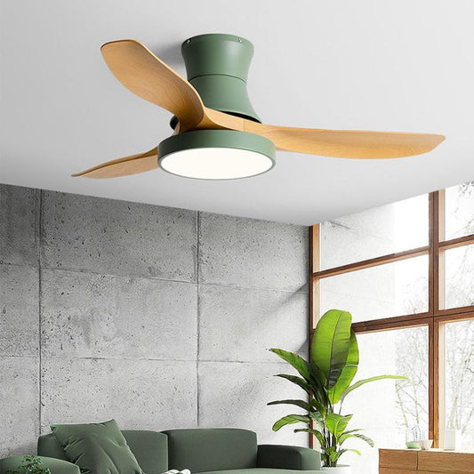 Modern 3-Blade Ceiling Fan Polish Finish Fan with Light for Home-[Modern pendant lighting for bedroom and living space]-Demolights UK