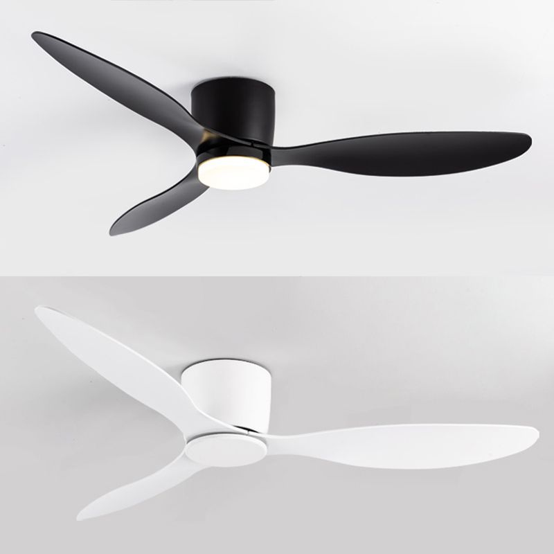Modern Simple 1-Light Ceiling Fan Lamp Cylinder Shape