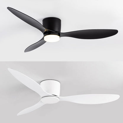 Modern Simple 1-Light Ceiling Fan Lamp Cylinder Shape