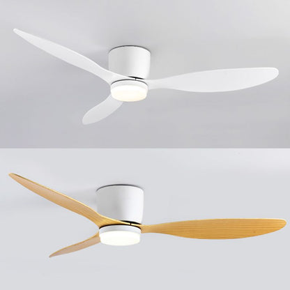 Modern Simple 1-Light Ceiling Fan Lamp Cylinder Shape