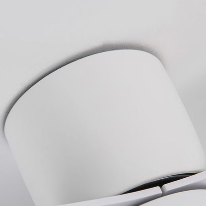 Modern Simple 1-Light Ceiling Fan Lamp Cylinder Shape