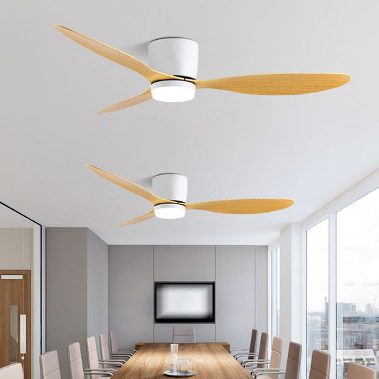 Modern Simple 1-Light Ceiling Fan Lamp Cylinder Shape-[Modern pendant lighting for bedroom and living space]-Demolights UK