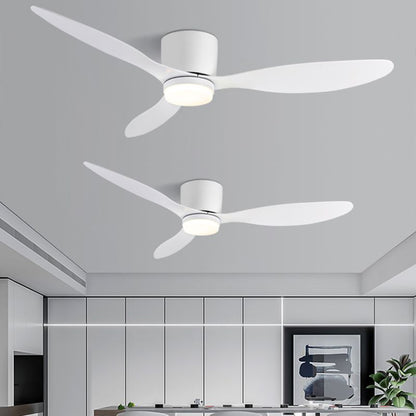 Modern Simple 1-Light Ceiling Fan Lamp Cylinder Shape