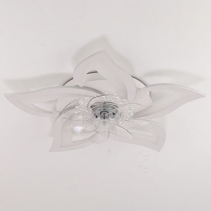 Metal Flower Shape Ceiling Fan Modern Style
