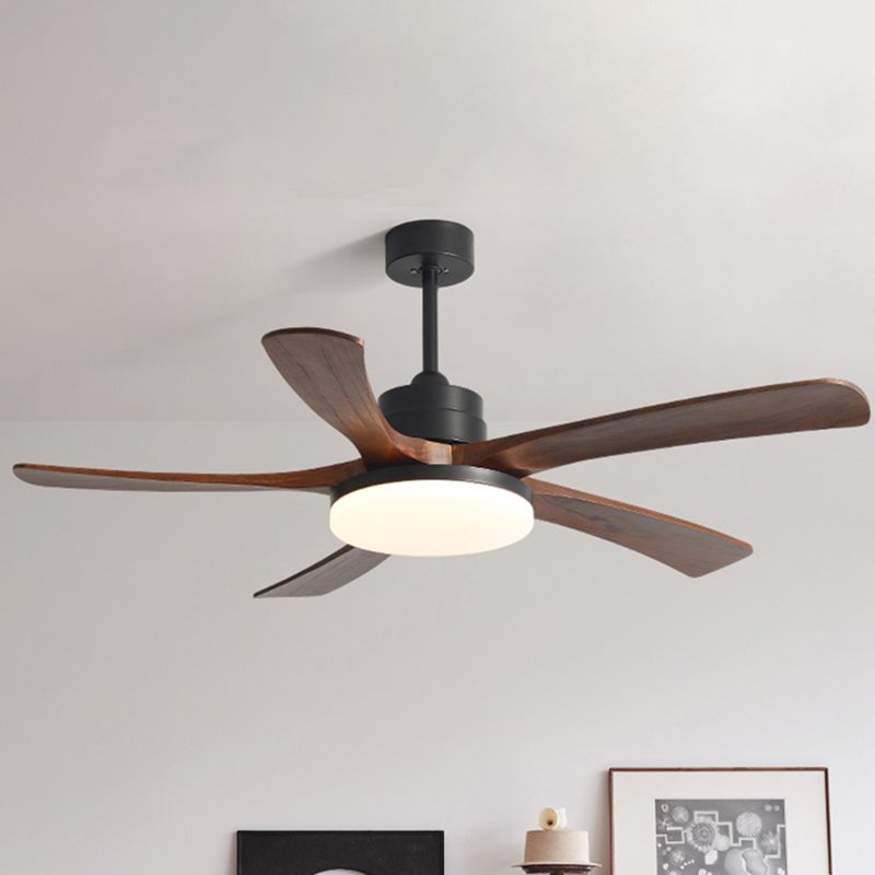 Modern 5-Blade LED Ceiling Fan - 40"/46"/56" Downrod & Flush Mount