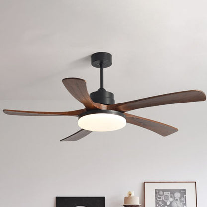 Modern 5-Blade LED Ceiling Fan - 40"/46"/56" Downrod & Flush Mount