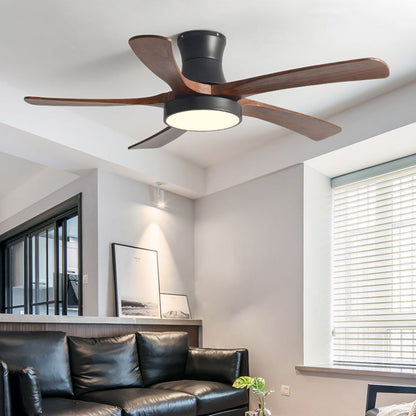Modern 5-Blade LED Ceiling Fan - 40"/46"/56" Downrod & Flush Mount