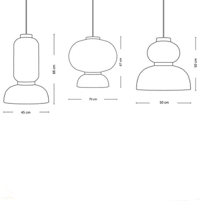 Paper Lanterns Pendant Light