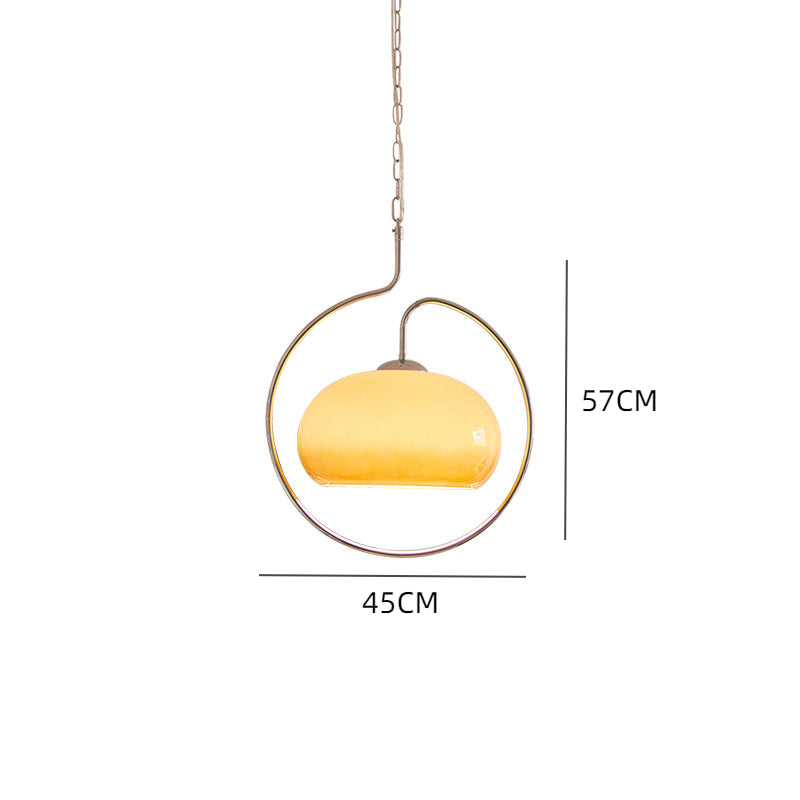 Modern Yellow Metal Pendant Lights