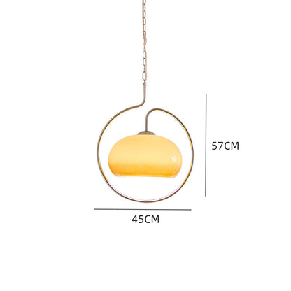 Modern Yellow Metal Pendant Lights